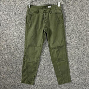 Prana Women’s Size 2 Mid-Rise Organic Cotton Janessa Tapered Leg Twill Chino